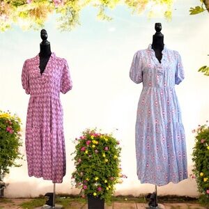 2 House Dresses - southwestern style, lightweight summer dresses